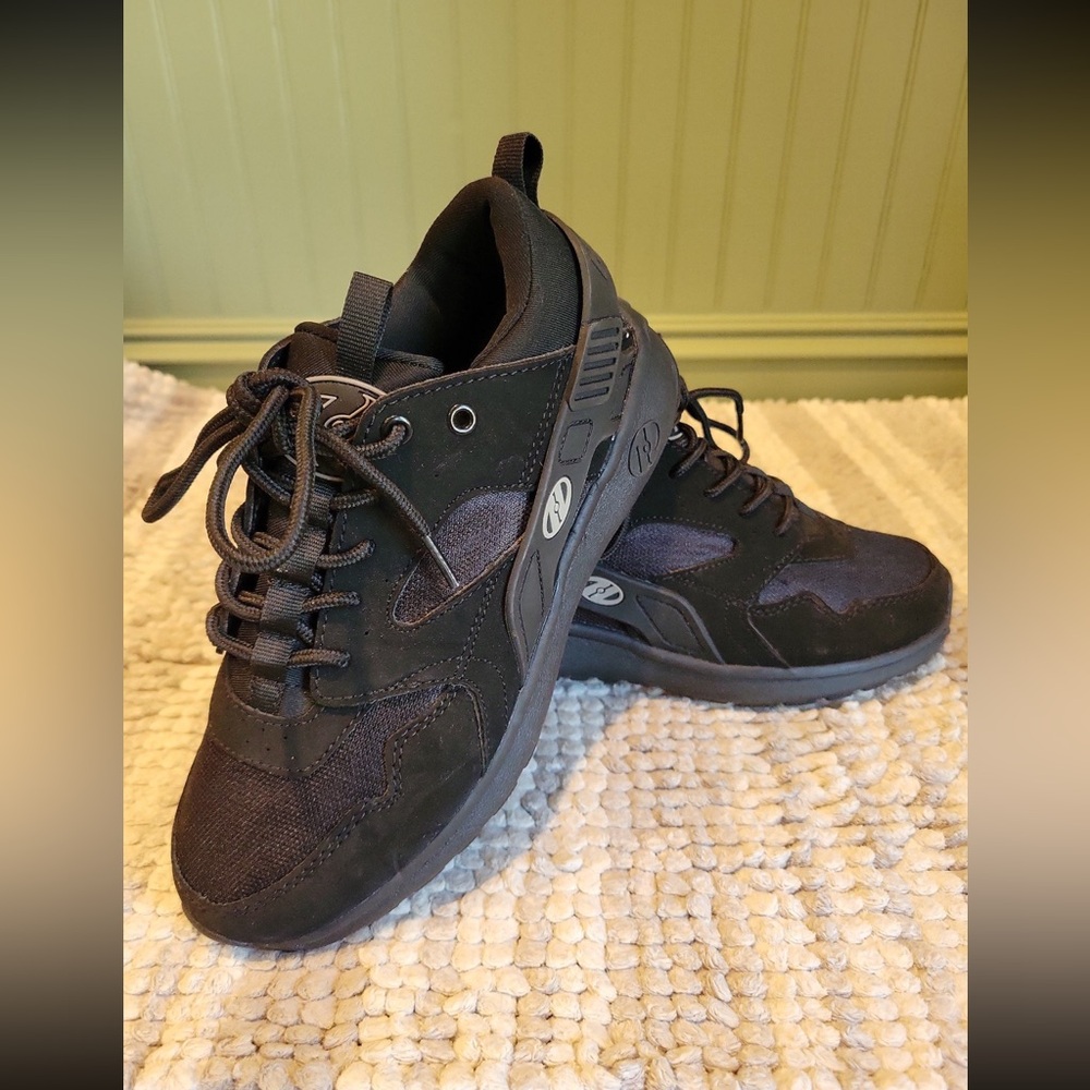 HEELYS Force Roller Skate Shoes Size 5 Youth All‎ Black Sneakers 770837